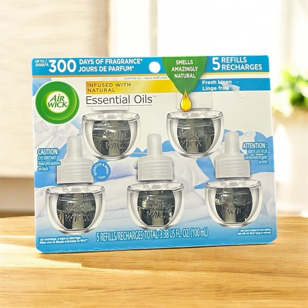 Air Wick Essential Oils Refills - Fresh Linen 5 refills